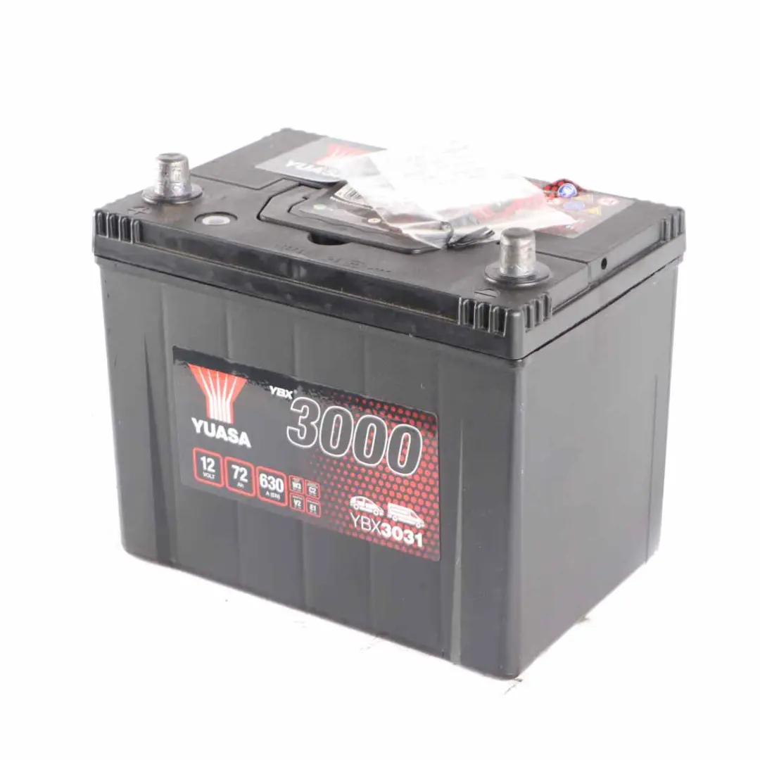 YUASA YBX 3000 12V Accumulator Battery 72Ah 630A YBX3031