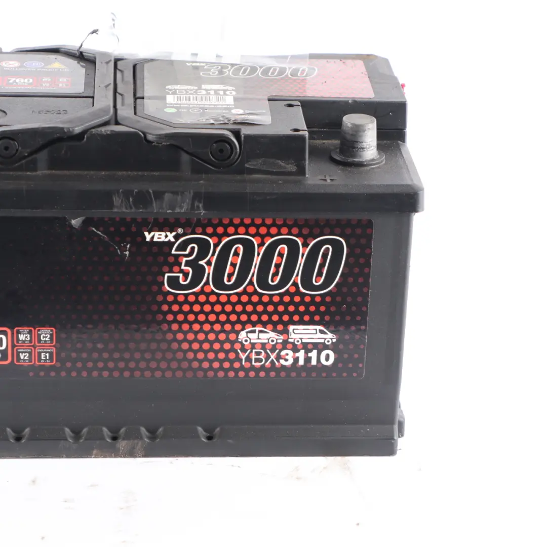 YUASA YBX 3000 12V Accumulator Battery 80Ah 760A YBX3110
