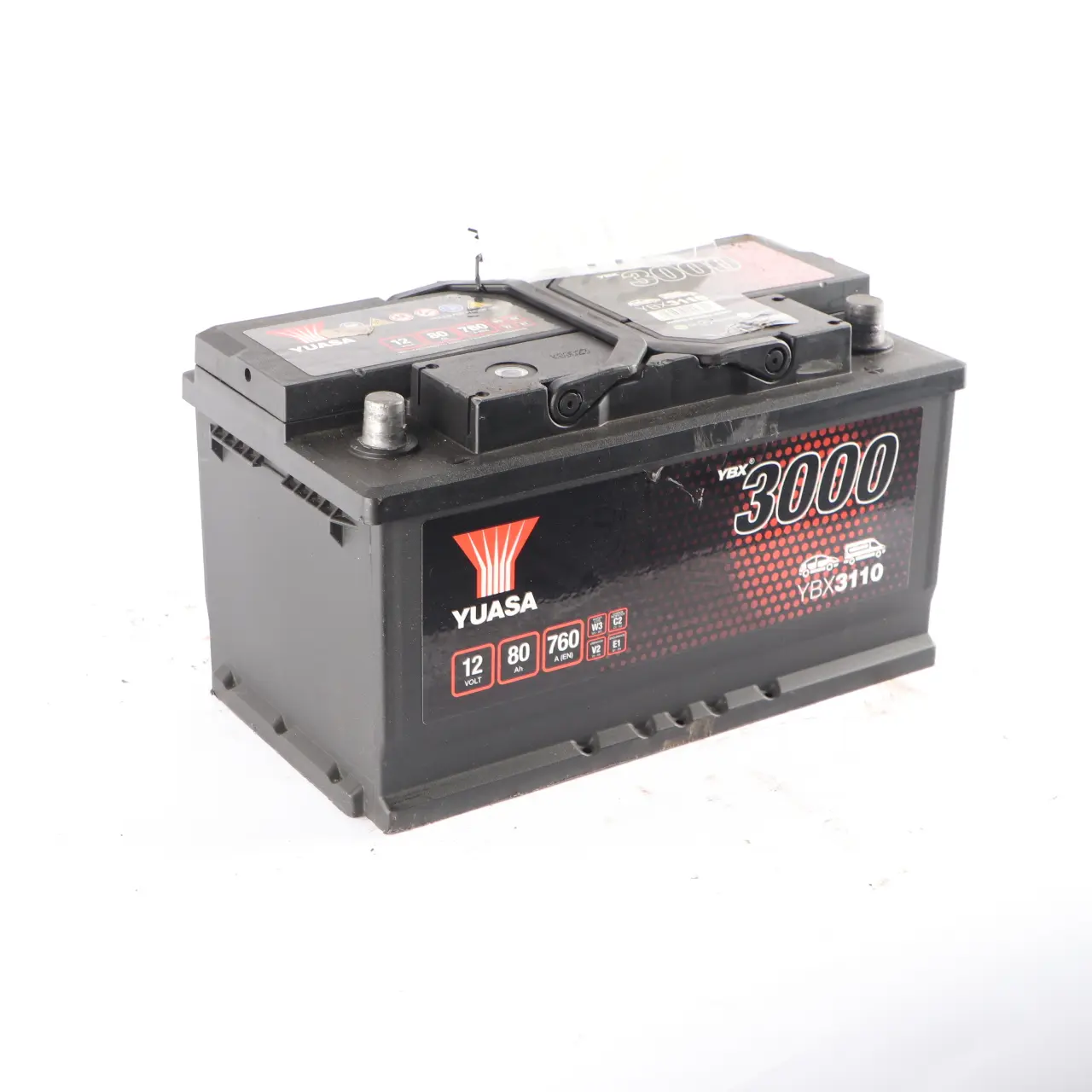 YUASA YBX 3000 12V Accumulator Battery 80Ah 760A YBX3110