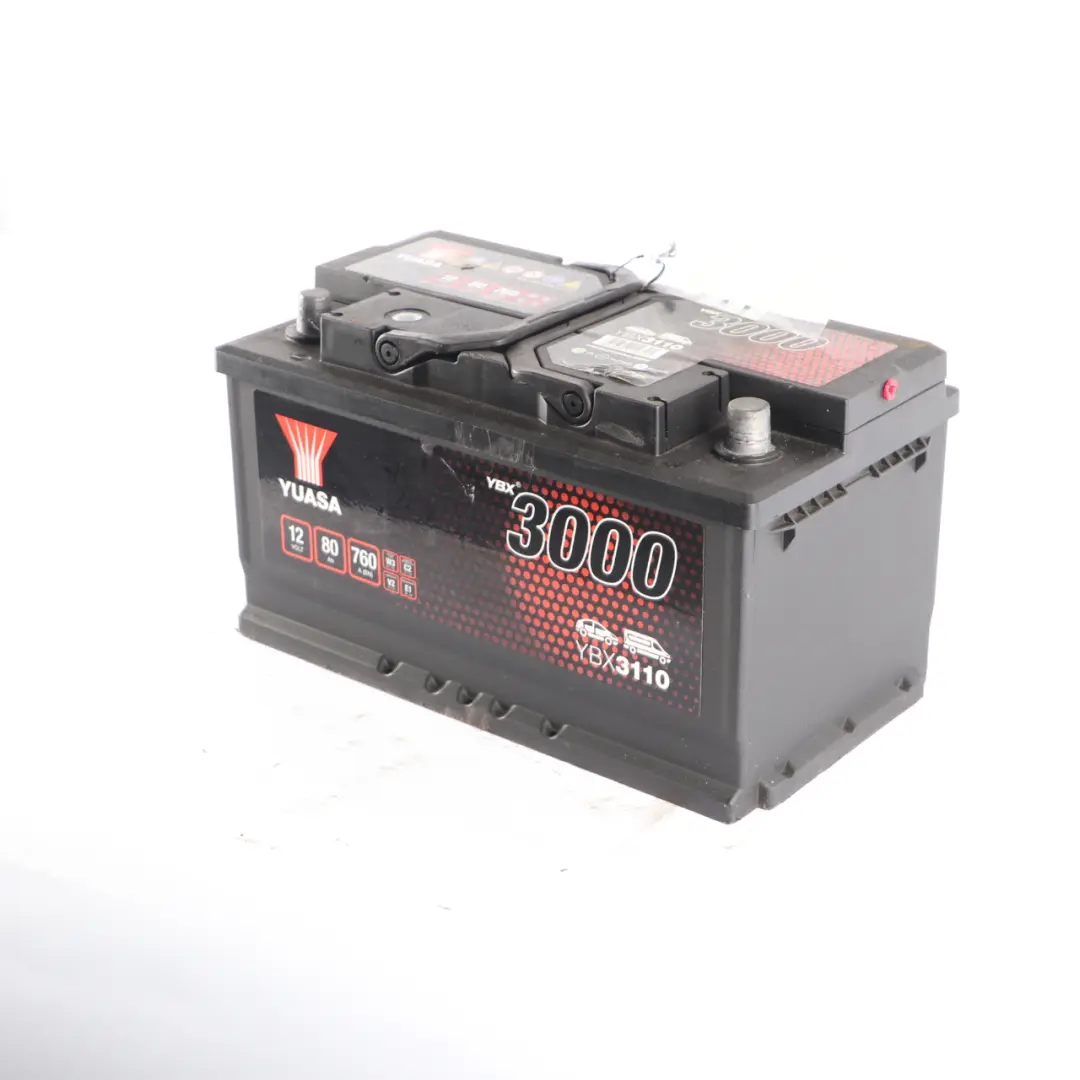 YUASA YBX 3000 12V Accumulator Battery 80Ah 760A YBX3110