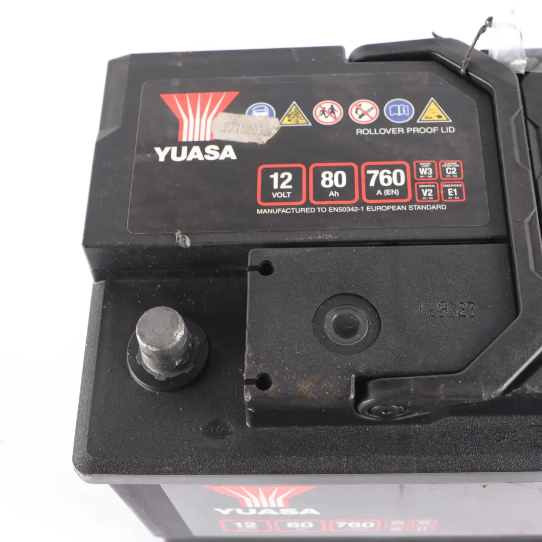 YUASA YBX 3000 12V Accumulator Battery 80Ah 760A YBX3110