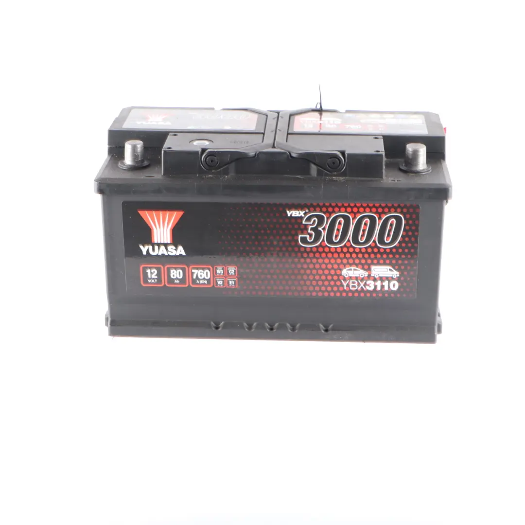 YUASA YBX 3000 12V Accumulator Battery 80Ah 760A YBX3110
