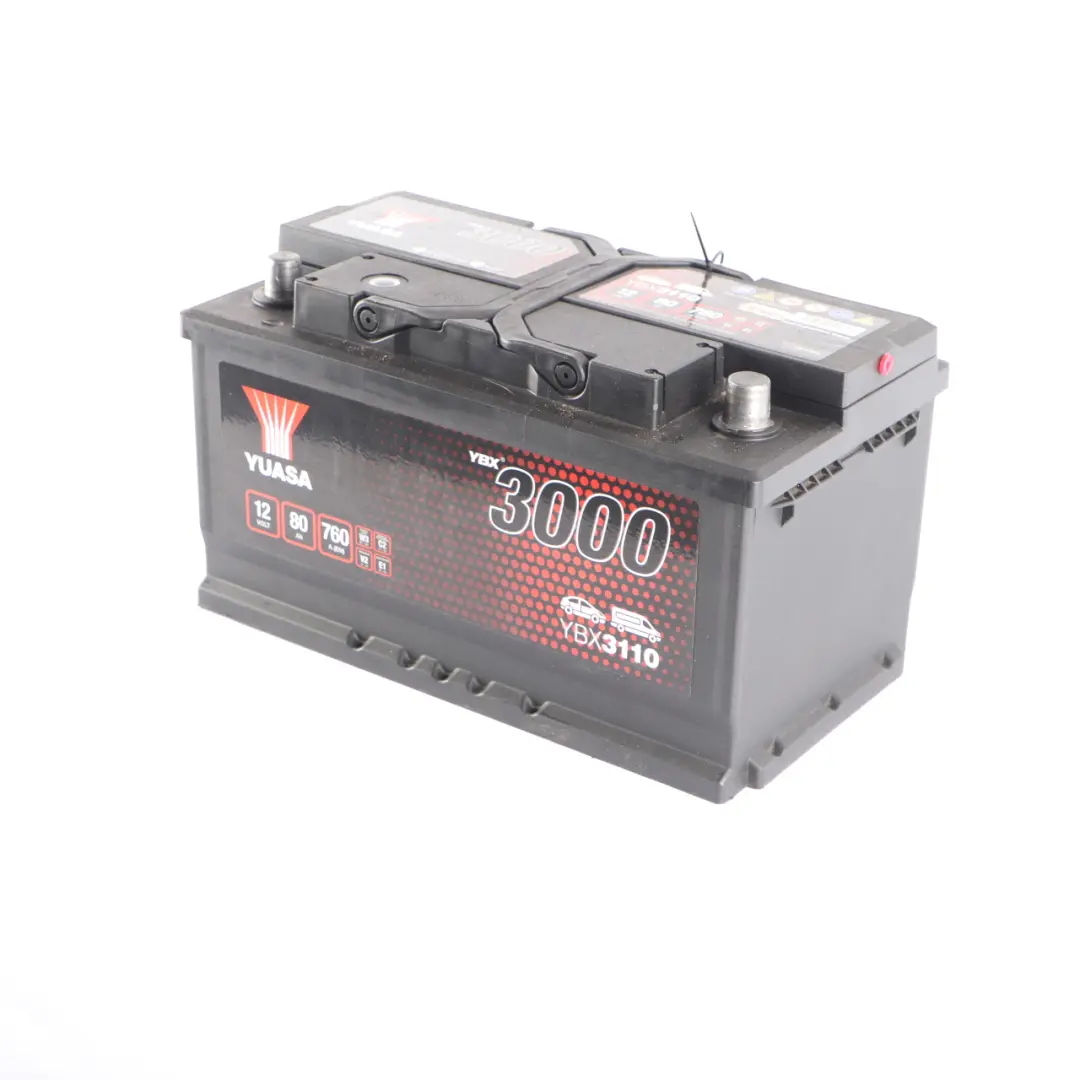 YUASA YBX 3000 12V Accumulator Battery 80Ah 760A YBX3110