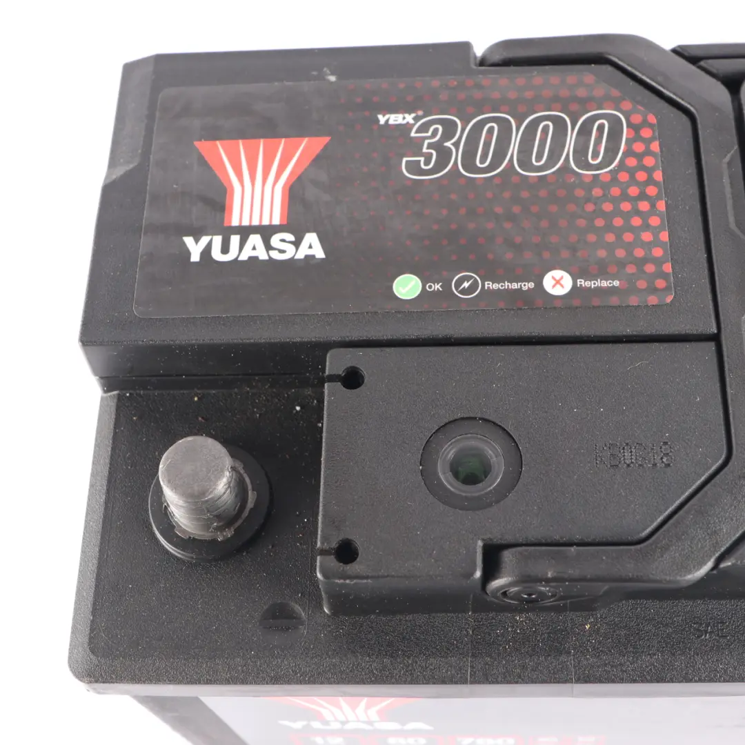 YUASA YBX 3000 12V Accumulator Battery 80Ah 760A YBX3110