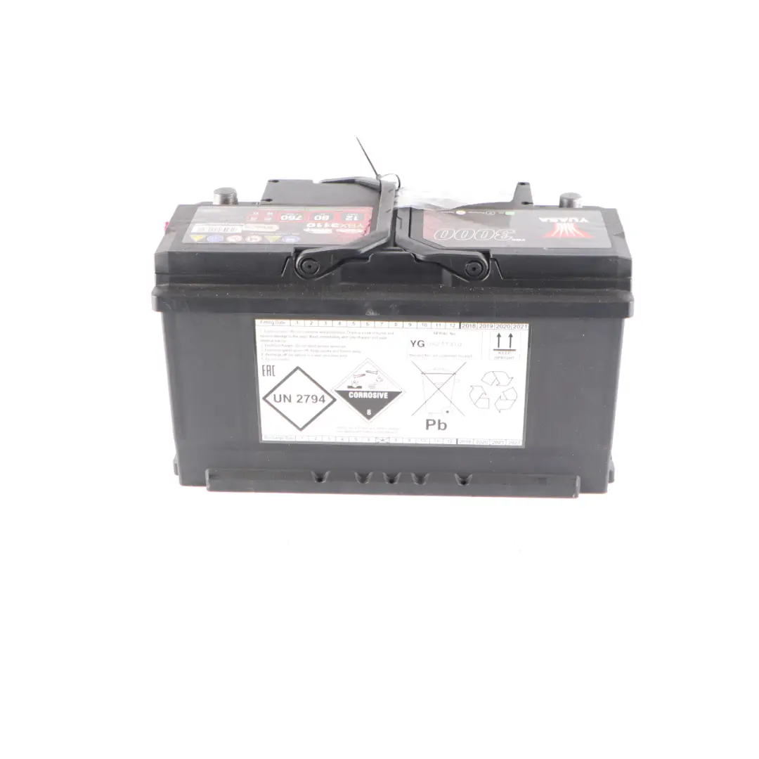 YUASA YBX 3000 12V Accumulator Battery 80Ah 760A YBX3110