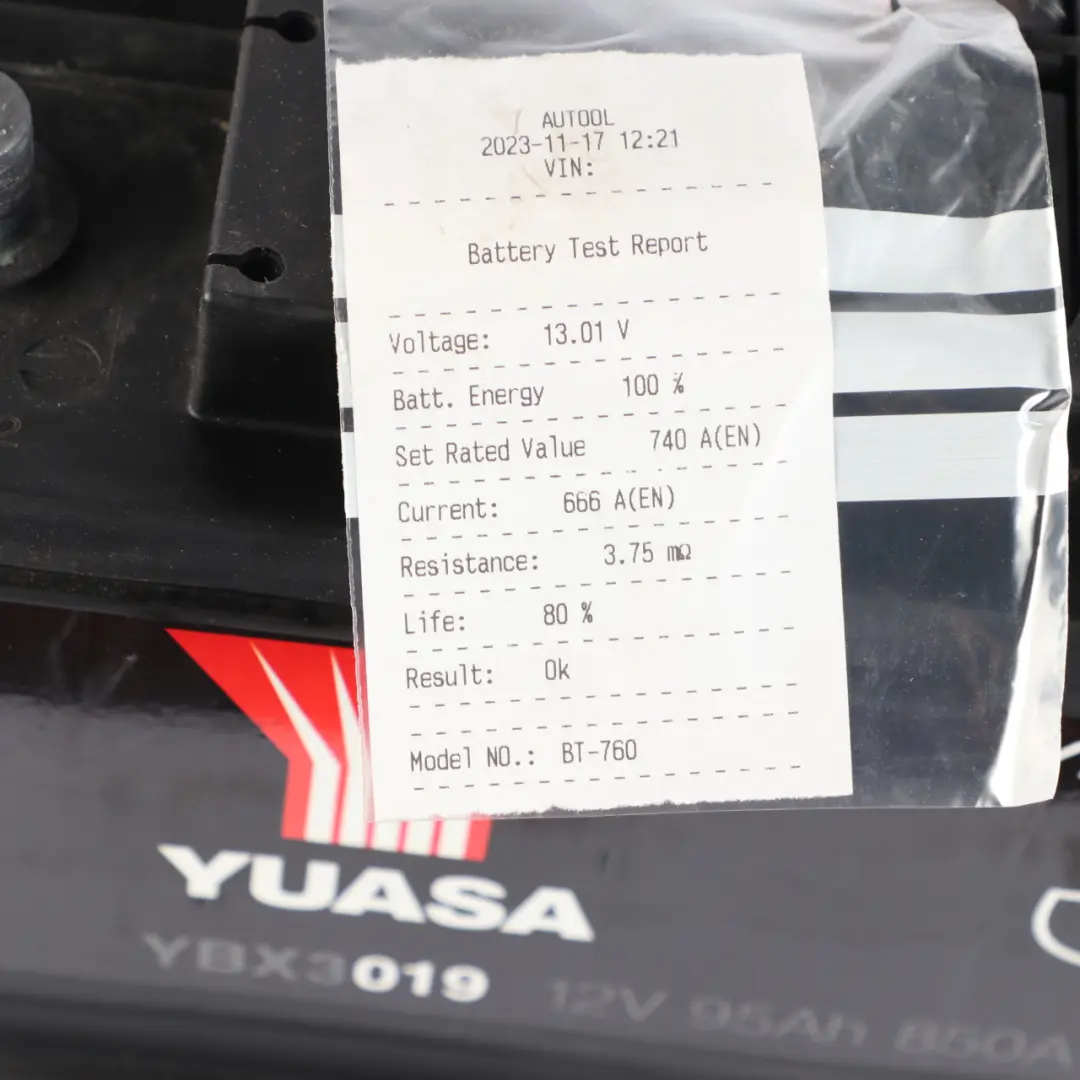 YUASA YBX 3000 12V Accumulator Battery 95Ah 850A YBX3019