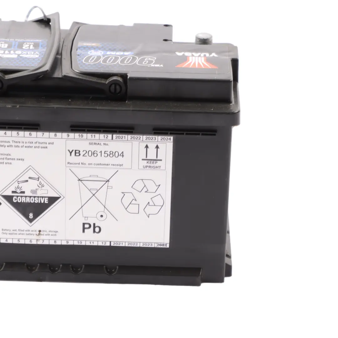 YUASA YBX 9000 AGM Start Stop 12V Accumulator Battery 80Ah 800A YBX9115