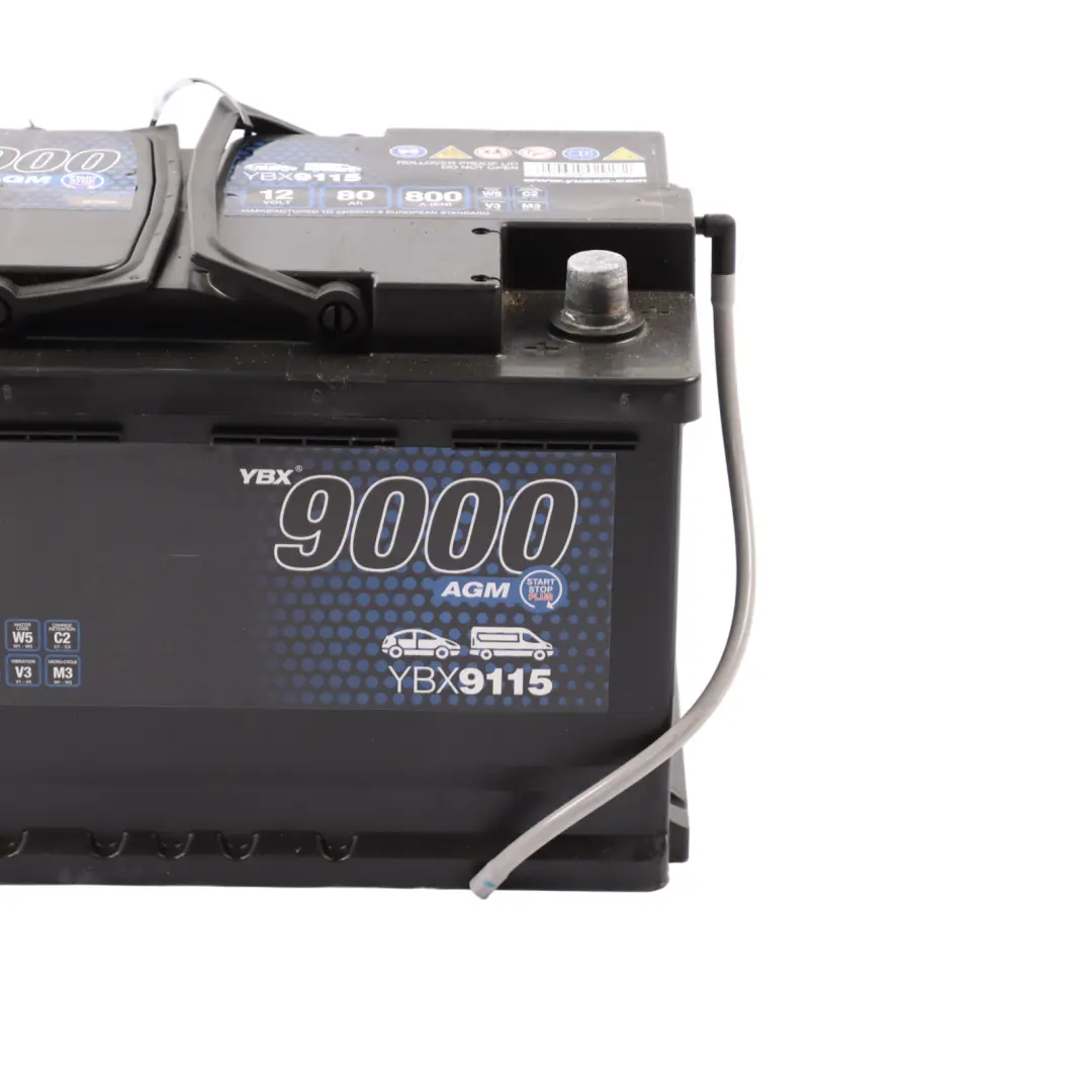 YUASA YBX 9000 AGM Start Stop 12V Accumulator Battery 80Ah 800A YBX9115