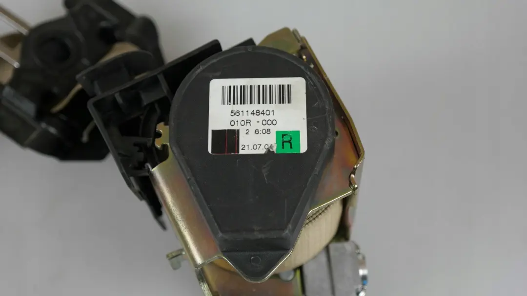 BMW 7 Series e65 e66 e67 Upper belt rear left N/S beige - SKU 7025107 - Part number 7025107