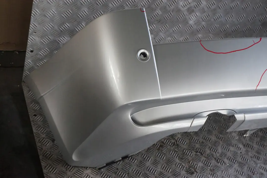 Complete Rear Bumper Trim Panel PDC Titansilber Silver to BMW X3 Series E83 with Part number 3400941 BMW X3 Series E83 Complete Rear Bumper Trim Panel PDC Titansilber Silver - SKU 3400941-TS - Part number 3400941