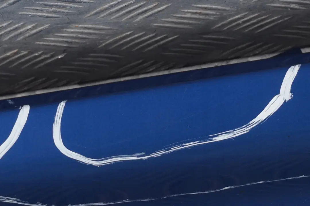 BMW MINI One R52 Cooper S Left N/S Side Cover Trim Skirt Panel Hyper Blue - A28 - SKU 7124375-HYB - Part number 1505863