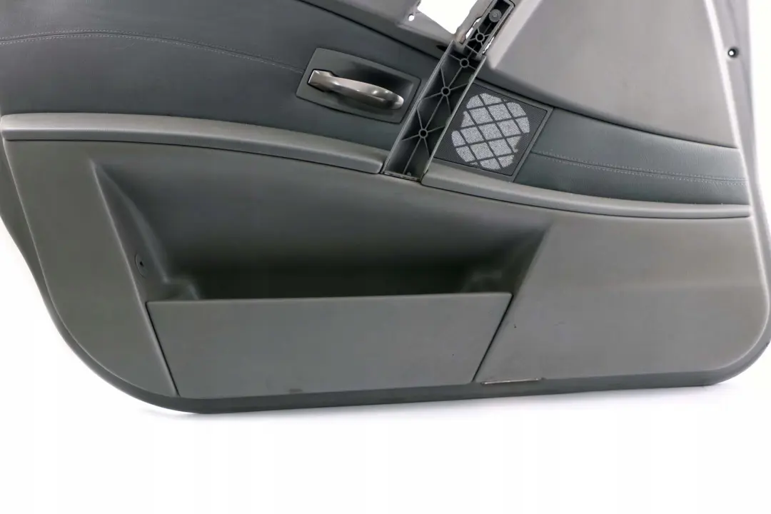 BMW 5 Series E60 E61 Door Card Lining Leather Trim Panel Front Left N/S Grey - SKU 7076169 - Part number 7076169
