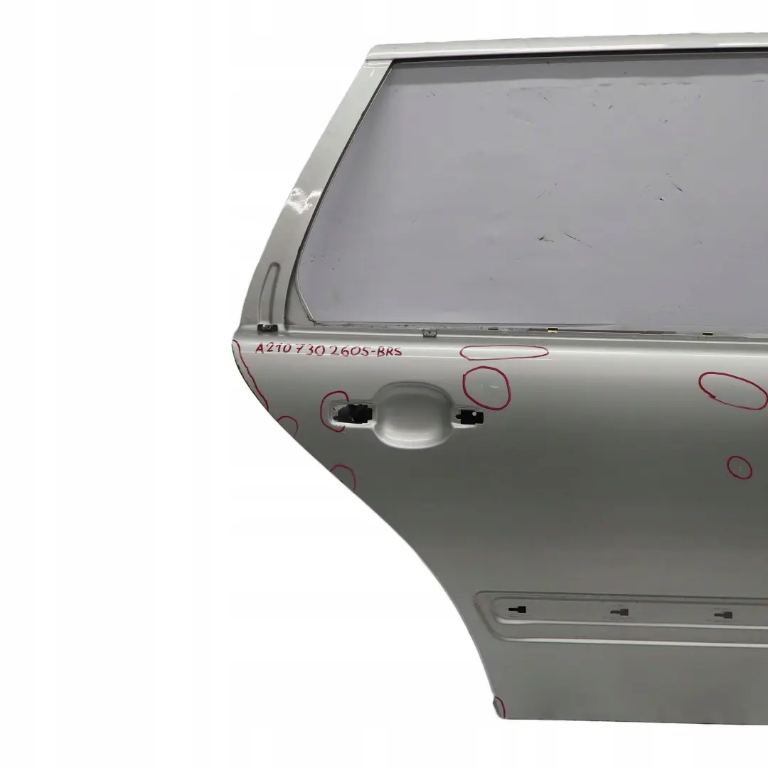 Puerta Trasera Derecha Brilliant Silver 744 para Mercedes S210 W210 Estate con número de pieza A2107302605 Mercedes S210 W210 Estate Puerta Trasera Derecha Brilliant Silver 744 - SKU A2107302605-BRS - Número de pieza A2107302605