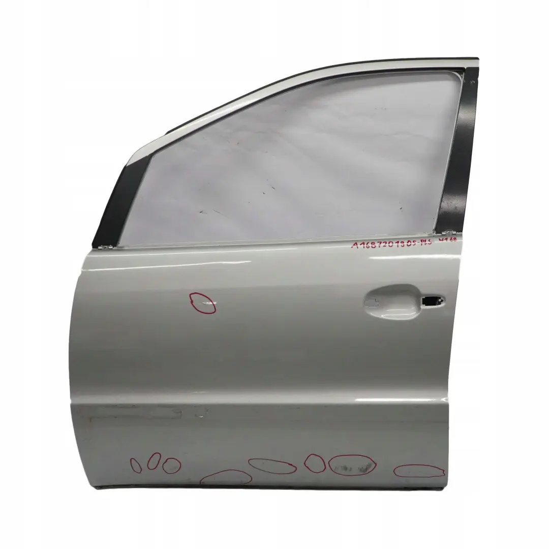 Mercedes-Benz A-Class W168 Door Front Left N/S Polar Silver Metallic - 761 to with Part number A1687201905 Mercedes-Benz A-Class W168 Door Front Left N/S Polar Silver Metallic - 761 - SKU A1687201905-PLS - Part number A1687201905