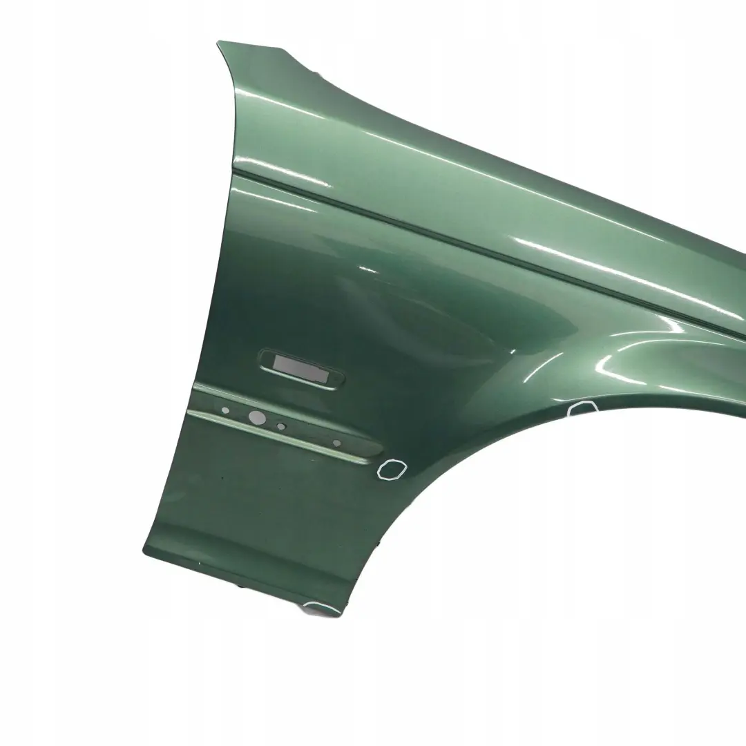 Front Right O/S Side Panel Fender Wing Meergruen Sea Green - 393 to BMW 3 E46 with Part number 8240406 BMW 3 E46 Front Right O/S Side Panel Fender Wing Meergruen Sea Green - 393 - SKU 8240406-MRG - Part number 8240406