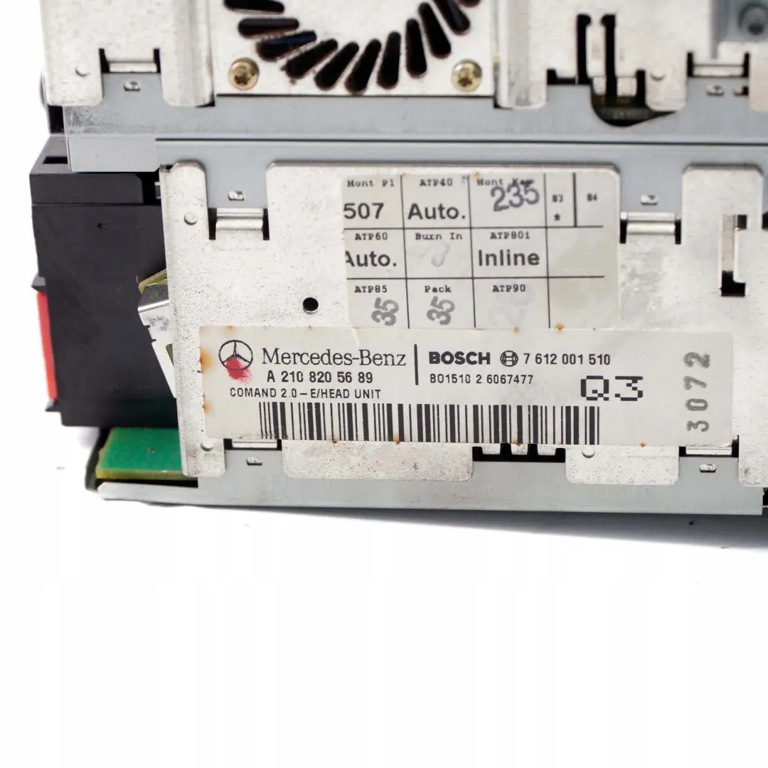 Mercedes-Benz E W210 S210 CD Player Radio Audio Navi SMS Head Unit to with Part number A2108205689 Mercedes-Benz E W210 S210 CD Player Radio Audio Navi SMS Head Unit - SKU A2108205689 - Part number A2108205689