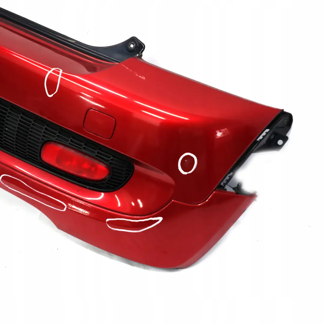 Mini Cooper S R56 R57 Stossfänger Stoßstange Hinten Rot Gefärbt - SKU 0430252-RED - Teilenummer 0430252