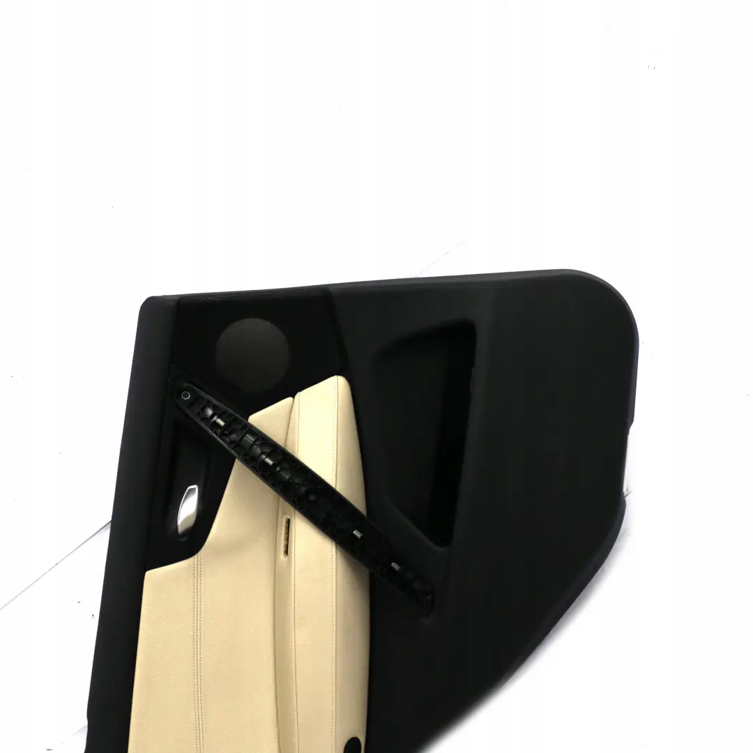 Left N/S Door Card Lining Trim Leather Nevada Oyster to BMW X3 Series E83 LCI Rear with Part number 3453429 BMW X3 Series E83 LCI Rear Left N/S Door Card Lining Trim Leather Nevada Oyster - SKU 3453429 - Part number 3453429