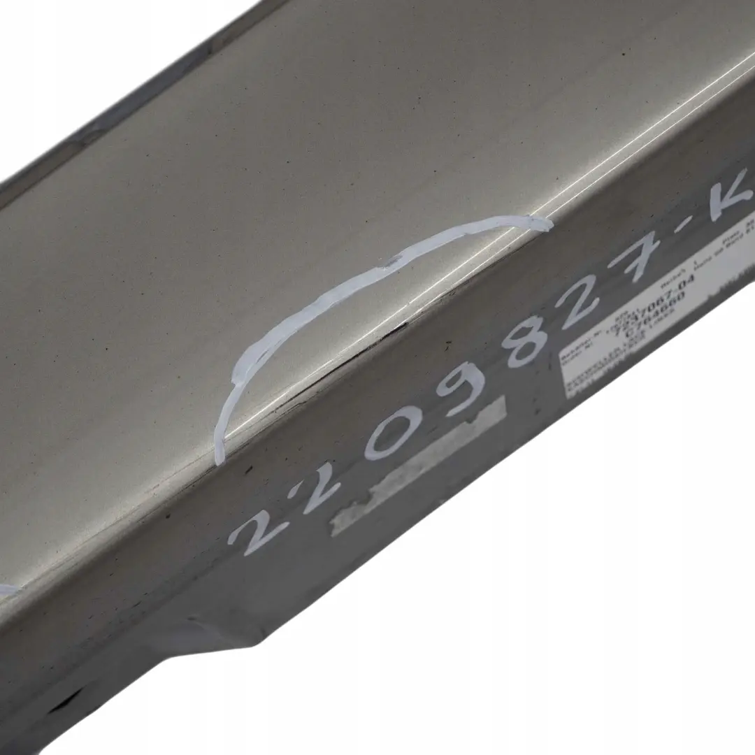 BMW F10 F11 Puerta Sill Cubierta Falda Panel Izquierdo N / Cachemira Plata - A72 - SKU 2209827-KAS - Número de pieza 2209827