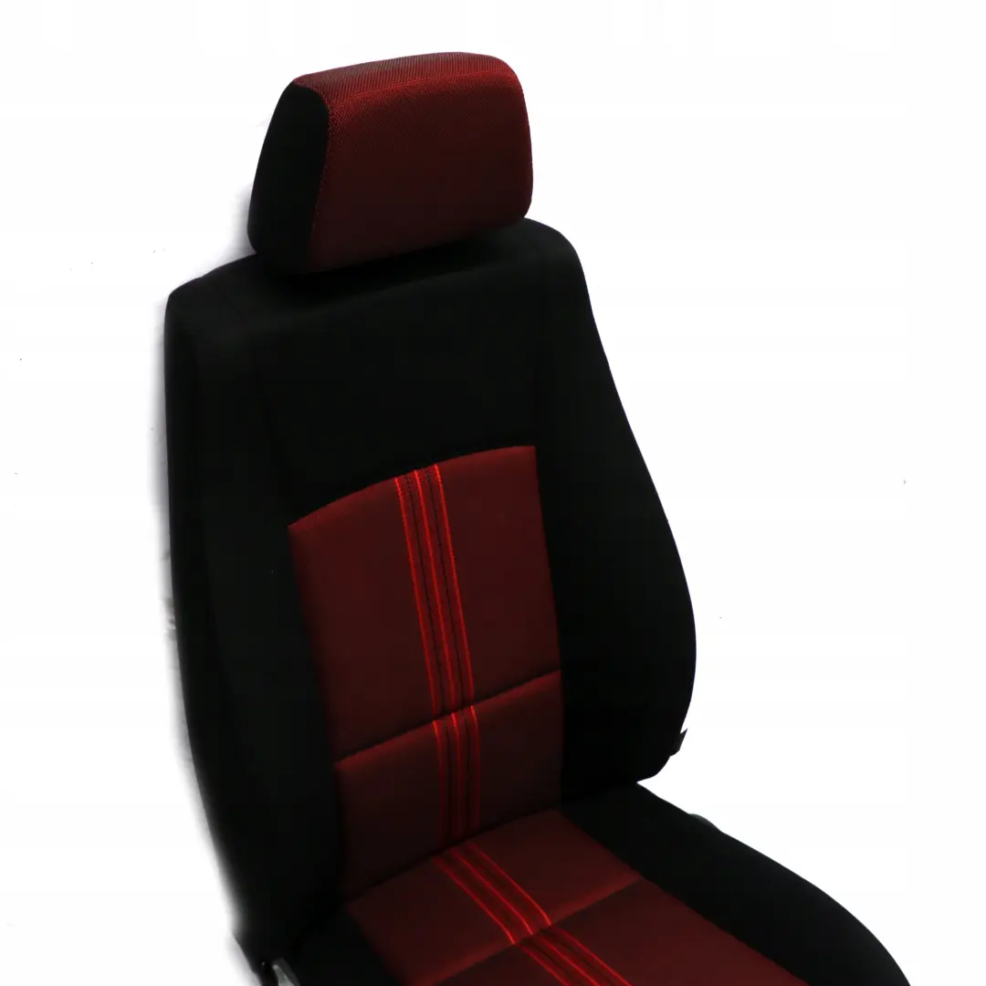 Front Left N/S Seat Cloth Fabric Anthracite Median Vermilion Rot Red to BMW X1 E84 with Part number 2992611 BMW X1 E84 Front Left N/S Seat Cloth Fabric Anthracite Median Vermilion Rot Red - SKU 2992611 - Part number 2992611