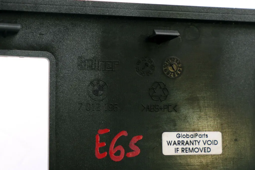 BMW 7 er E65 E66 E67 Einsatz Konsole Vorne Dunkel Silber - SKU 7012196 - Teilenummer 7012196