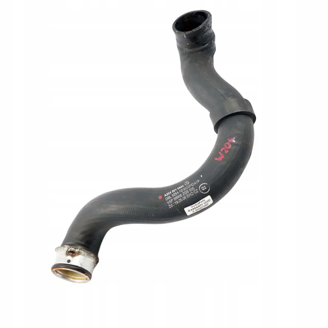  Mercedes-Benz C-Class W204 200 220 CDI Engine Radiator Right O/S Coolant Hose - SKU A2045010682 - Part number A2045010682