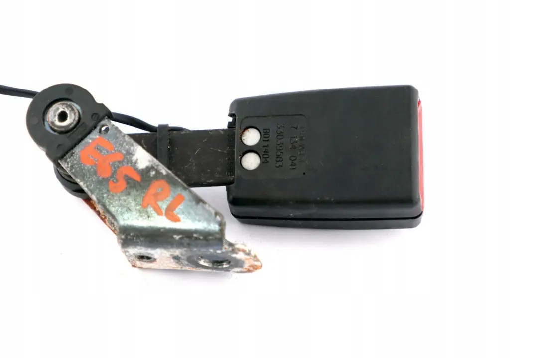 BMW 7 Series E65 E66 Seat Lower Belt Strap Buckle Rear Left N/S - SKU 7134041 - Part number 7134041