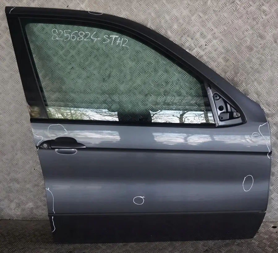 Door Front Right O/S Stahlgrau Steel Grey Metallic - 400 to BMW X5 Series E53 2 with Part number 8256824 BMW X5 Series E53 2 Door Front Right O/S Stahlgrau Steel Grey Metallic - 400 - SKU 8256824-STH2 - Part number 8256824