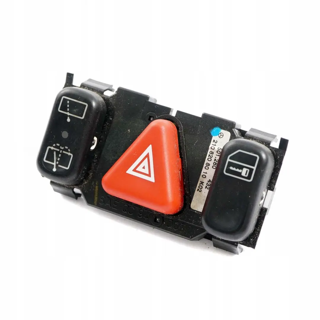  Mercedes-Benz C E W202 W210 Centre Hazard Light Door Locking Switch Panel - SKU A2108208010 - Part number A2108208010