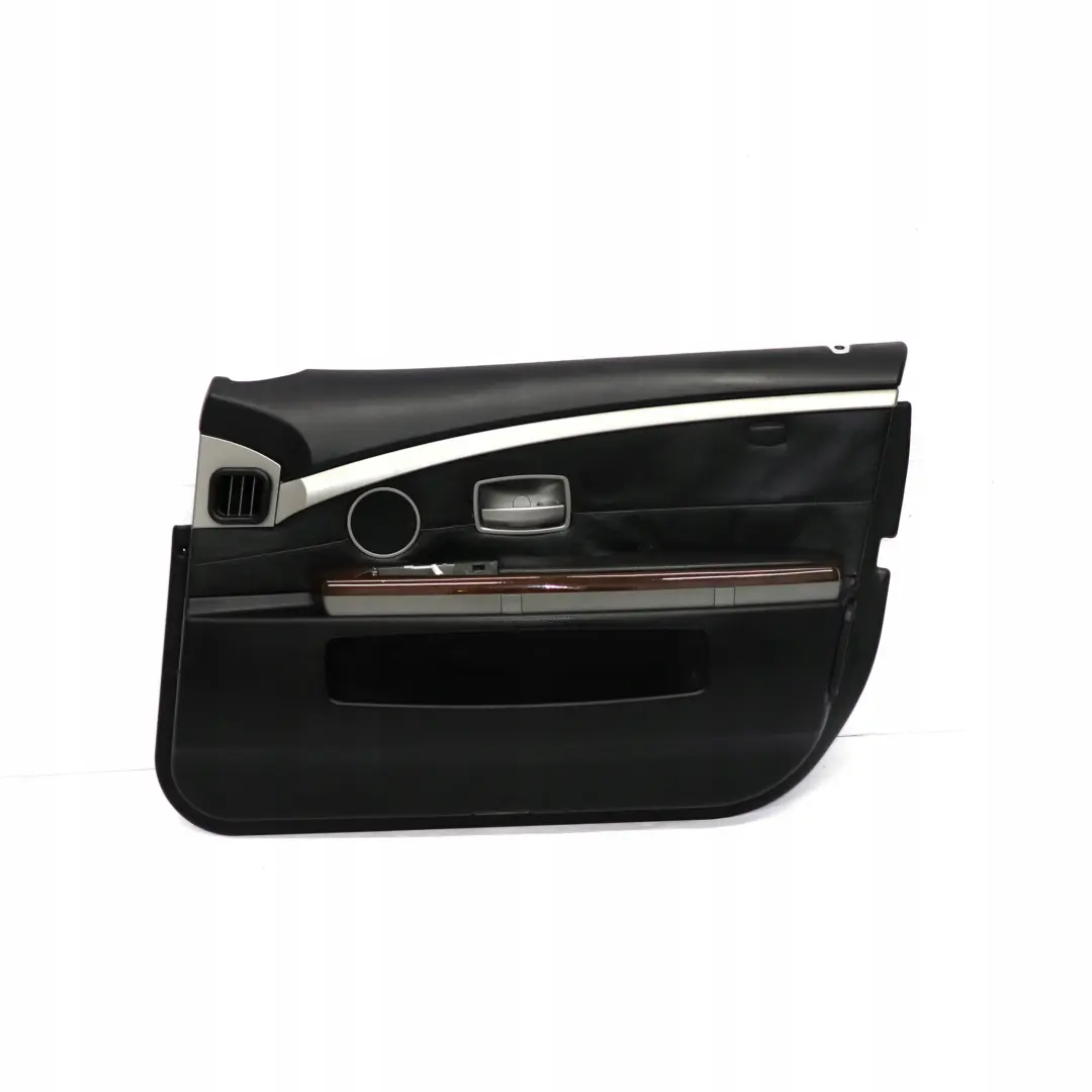 BMW 7 Series E65 E66 Front Right O/S Door Card Leather Nasca Black Lining Trim - SKU 9154458 - Part number 9154458