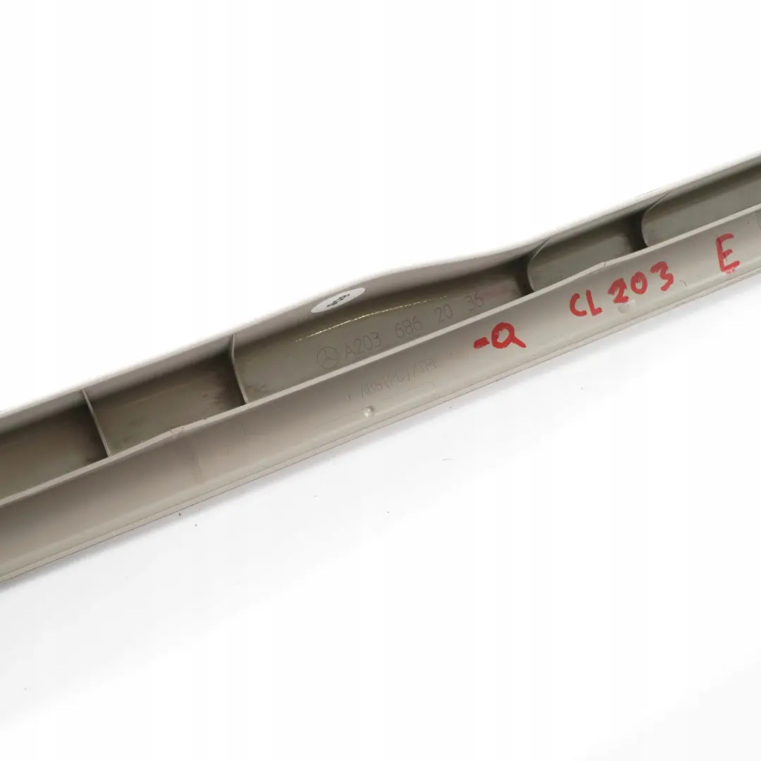 Mercedes-Benz CL203 Rail Right O/S Door Step Sill Cover Quartz to with Part number A2036862036 Mercedes-Benz CL203 Rail Right O/S Door Step Sill Cover Quartz - SKU A2036862036-q - Part number A2036862036