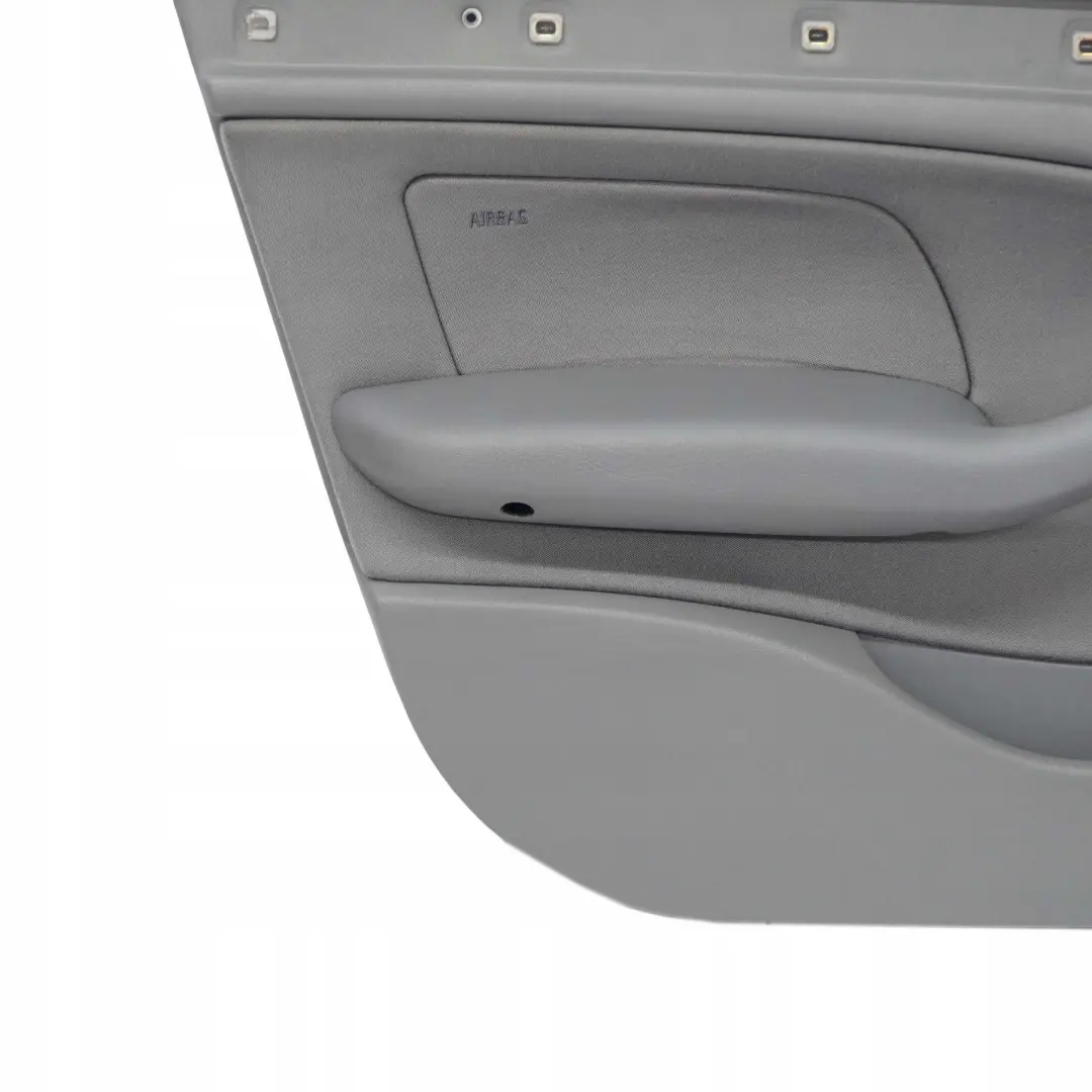 BMW 3 E46 Saloon Touring Front Left N/S Trim Panel Door Card Cloth Fabric Grey - SKU 7043053 - Part number 7043053