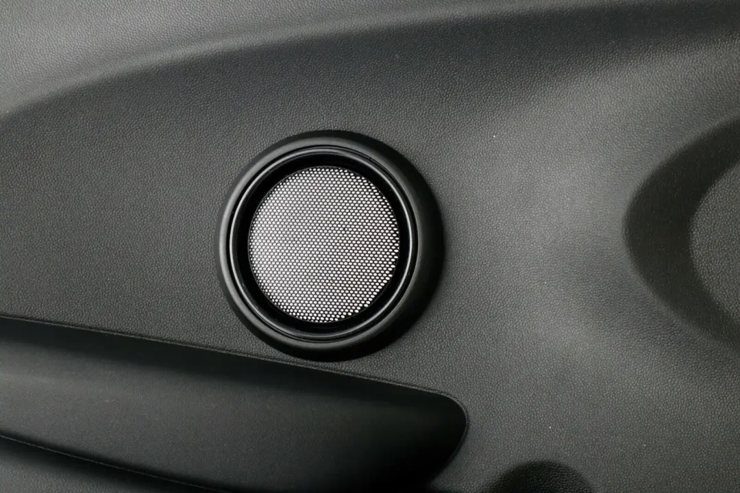 Left N/S Lateral Trim Panel Hi-Fi Carbon Black to BMW MINI Cooper F56 Rear with Part number 7410573 BMW MINI Cooper F56 Rear Left N/S Lateral Trim Panel Hi-Fi Carbon Black - SKU 7410573 - Part number 7410573