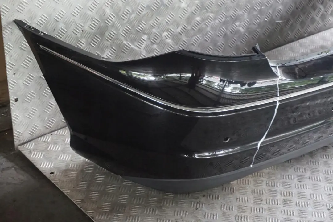 Bumper Trim Panel Obsidian Black - 197U to Mercedes CLC CL203 Rear with Part number A2038801540 Mercedes CLC CL203 Rear Bumper Trim Panel Obsidian Black - 197U - SKU A2038801540-OB - Part number A2038801540