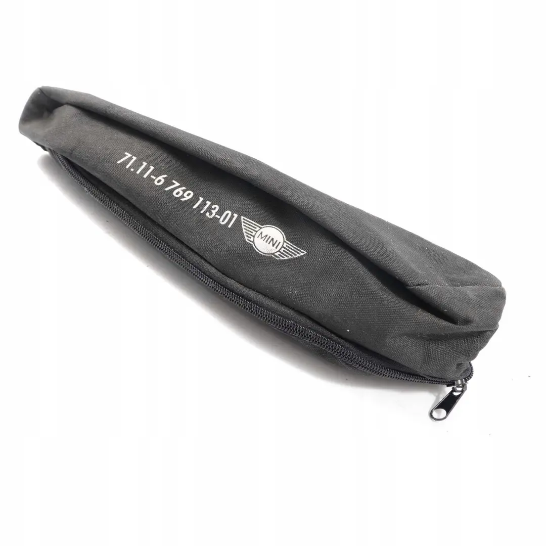 Herramienta Gato Rueda Tirante Bolsa para Mini Cooper 2 R50 R52 R53 con número de pieza 6762181 Mini Cooper 2 R50 R52 R53 Herramienta Gato Rueda Tirante Bolsa - SKU 6762181-2 - Número de pieza 6762181