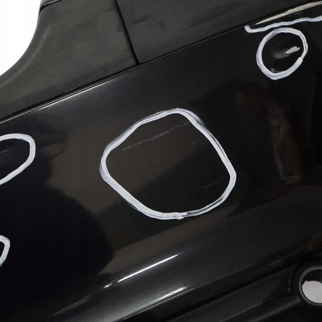 Bumper Trim Panel Black Sapphire Metallic - 475 to BMW 3 E46 Touring Rear with Part number 0007425 BMW 3 E46 Touring Rear Bumper Trim Panel Black Sapphire Metallic - 475 - SKU 0007425-BS - Part number 0007425