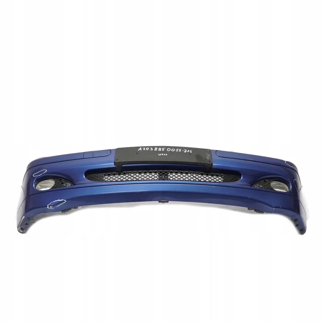 Mercedes-Benz C-Class W203 Front Bumper Trim Panel Jaspisblau Blue - 345 to with Part number A2038850025 Mercedes-Benz C-Class W203 Front Bumper Trim Panel Jaspisblau Blue - 345 - SKU A2038850025-JAS - Part number A2038850025
