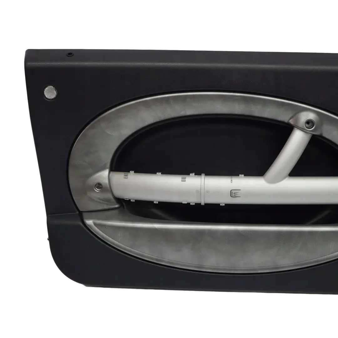 Front Left Door Card Side Trim Harman Kardon Panther Alloy Patina to Mini R50 R53 with Part number 7141279 Mini R50 R53 Front Left Door Card Side Trim Harman Kardon Panther Alloy Patina - SKU 7141279-1 - Part number 7141279