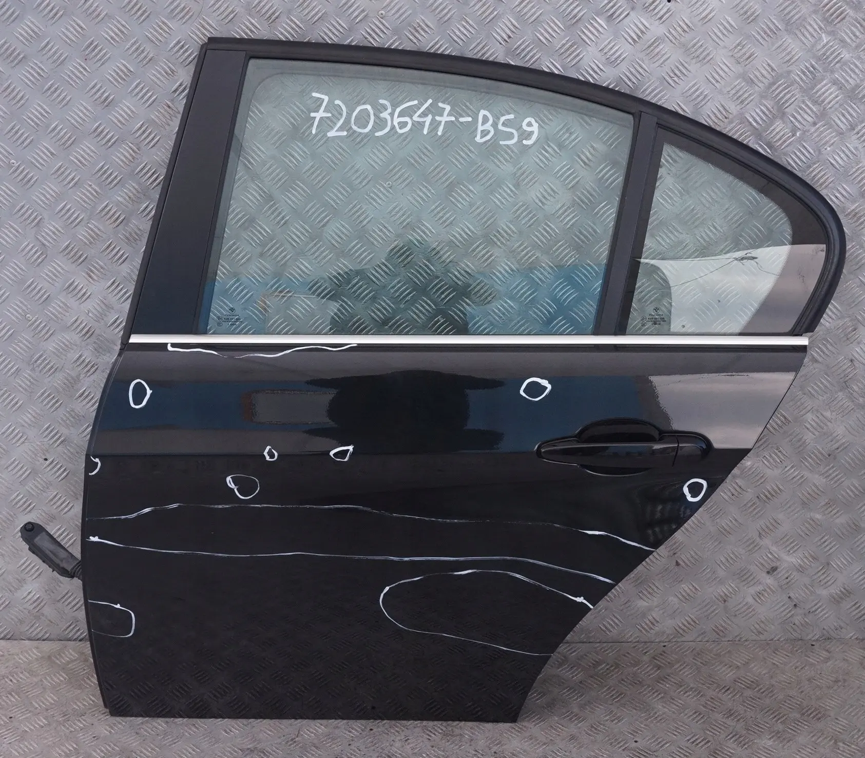 BMW 9 E90 E90N Porta Posteriore Sinistra Black Sapphire Metallizzato - 475