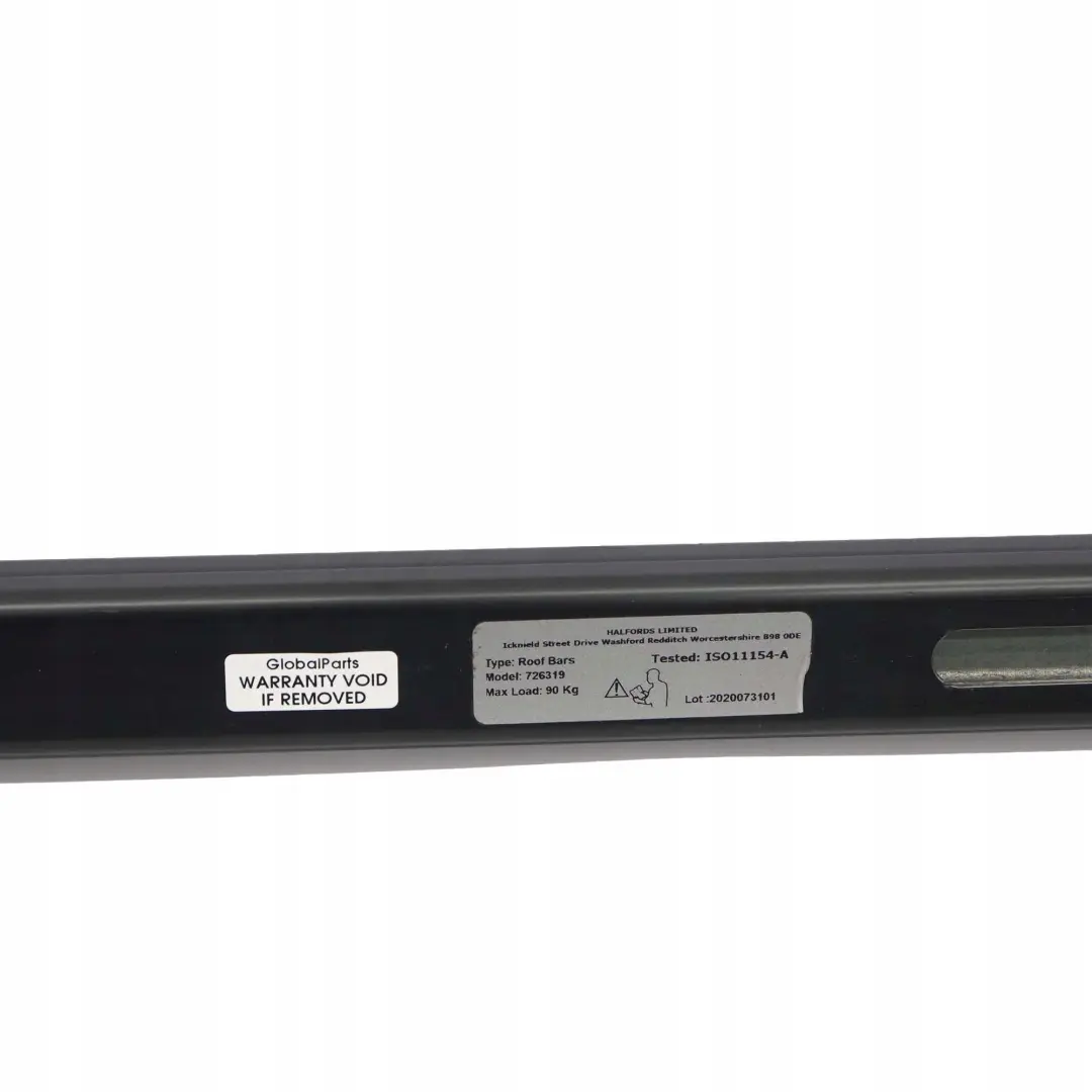  Genuine Halfords Roof Railing Rail Rack Bar Set - SKU 726319 - Part number 726319