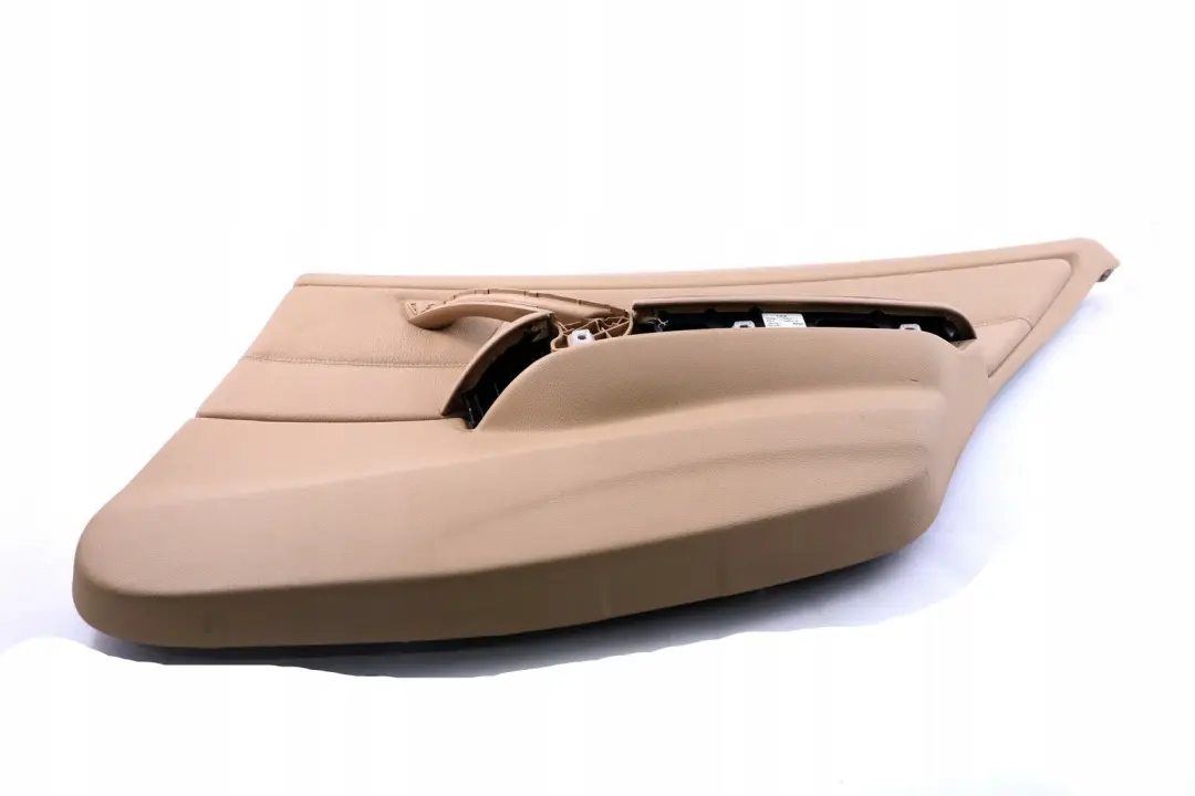 Right O/S Door Card Lining Beige Leather Trim Panel to BMW 3 Series E90 Rear with Part number 7217584 BMW 3 Series E90 Rear Right O/S Door Card Lining Beige Leather Trim Panel - SKU 7217584 - Part number 7217584
