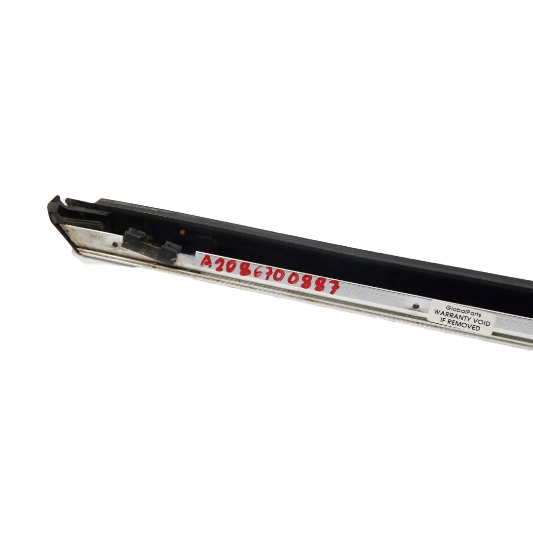 Mercedes-Benz CLK-Class W208 Rear Right O/S Quarter Window Frame Chrome Strip to with Part number A2086700887 Mercedes-Benz CLK-Class W208 Rear Right O/S Quarter Window Frame Chrome Strip - SKU A2086700887 - Part number A2086700887