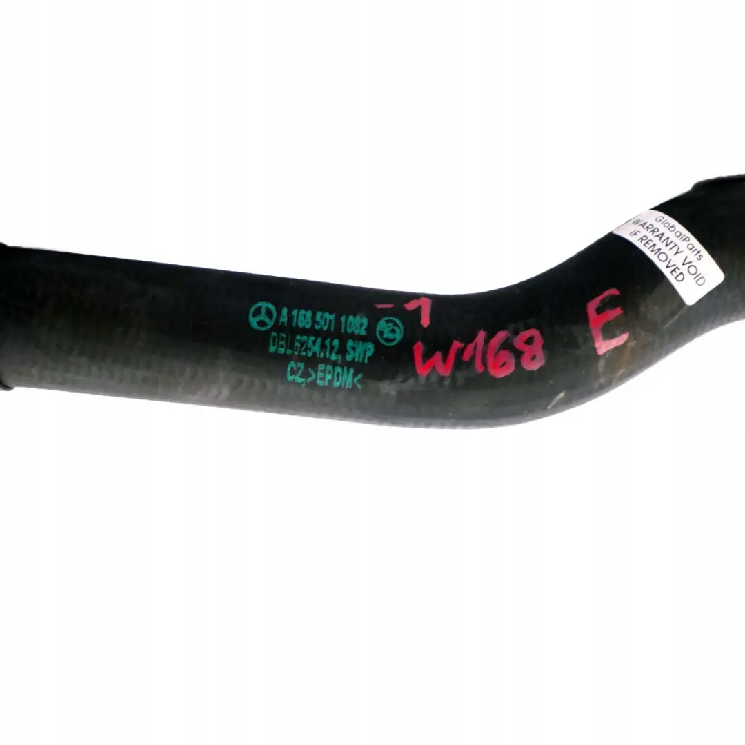 Mercedes-Benz W168 Radiateur Eau Tuyau Flexible pour à propos du numéro de pièce A1685011082 Mercedes-Benz W168 Radiateur Eau Tuyau Flexible - SKU A1685011082 - Numéro de pièce A1685011082