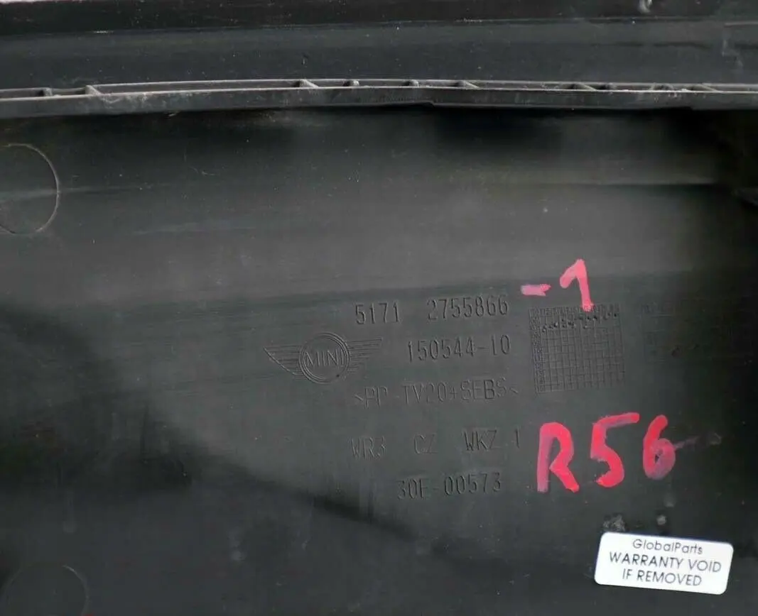 Trim Panel Upper Part of Bulkhead to BMW MINI Cooper One R55 R56 R57 LCi R58 with Part number 2755866 BMW MINI Cooper One R55 R56 R57 LCi R58 Trim Panel Upper Part of Bulkhead - SKU 2755866-1 - Part number 2755866