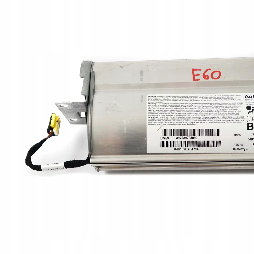 Airbag Passeggero Anteriore BMW E60 E61 Cruscotto Laterale per con numero di parte 7039708 Airbag Passeggero Anteriore BMW E60 E61 Cruscotto Laterale - SKU 7039708 - Numero di parte 7039708