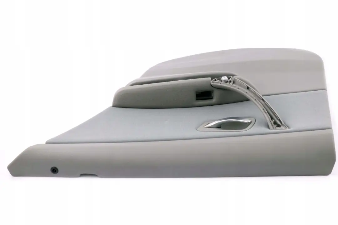 Right O/S Door Card Lining Grey Cloth Trim Panel to BMW 3 Series E90 Rear with Part number 9152362 BMW 3 Series E90 Rear Right O/S Door Card Lining Grey Cloth Trim Panel - SKU 9152362 - Part number 9152362