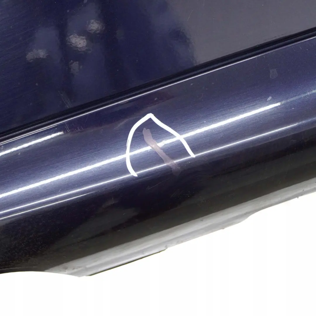 Mercedes-Benz C W203 Rear Bumper Trim Panel Tanzanitblau Tanzanite Blue - 359 to with Part number A2038851625 Mercedes-Benz C W203 Rear Bumper Trim Panel Tanzanitblau Tanzanite Blue - 359 - SKU A2038851625-TB - Part number A2038851625