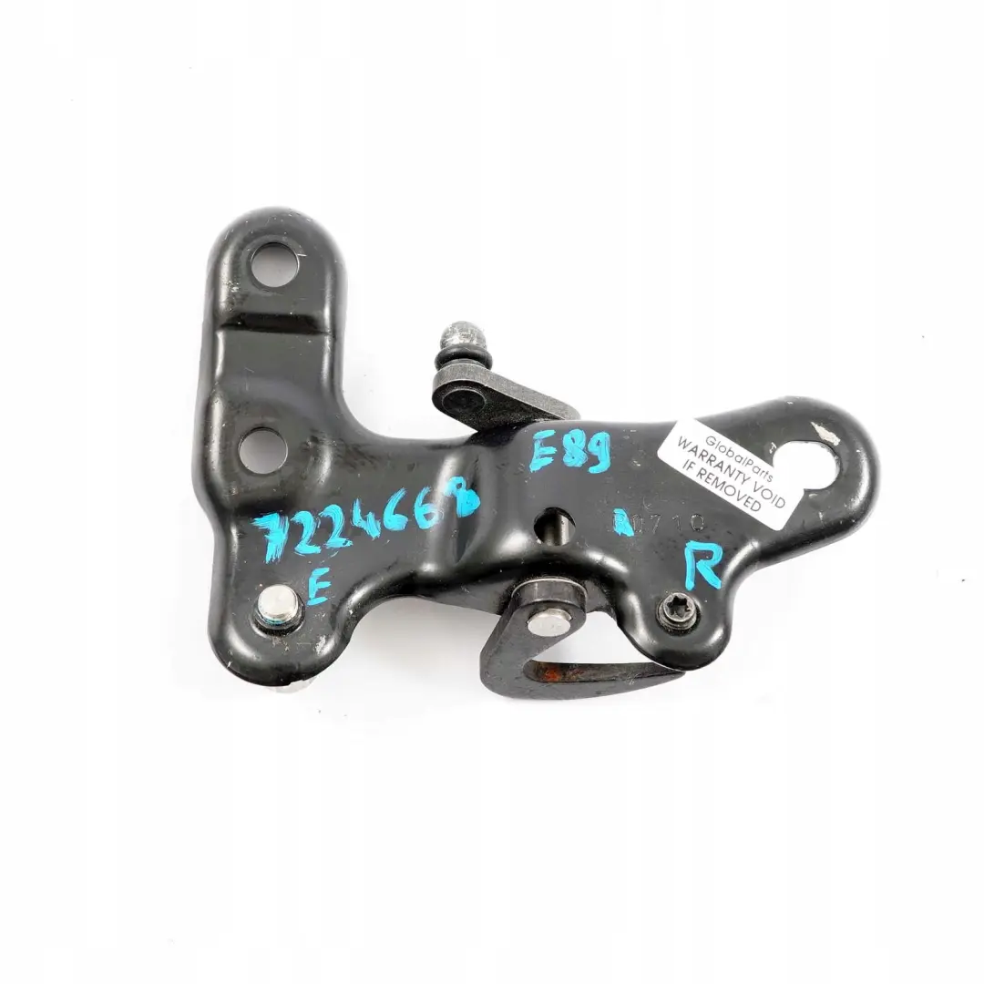 BMW Z4 E89 Roadster Folding Hardtop Top Right O/S Roof Mechanism Lock Mount - SKU 7224668 - Part number 7224668