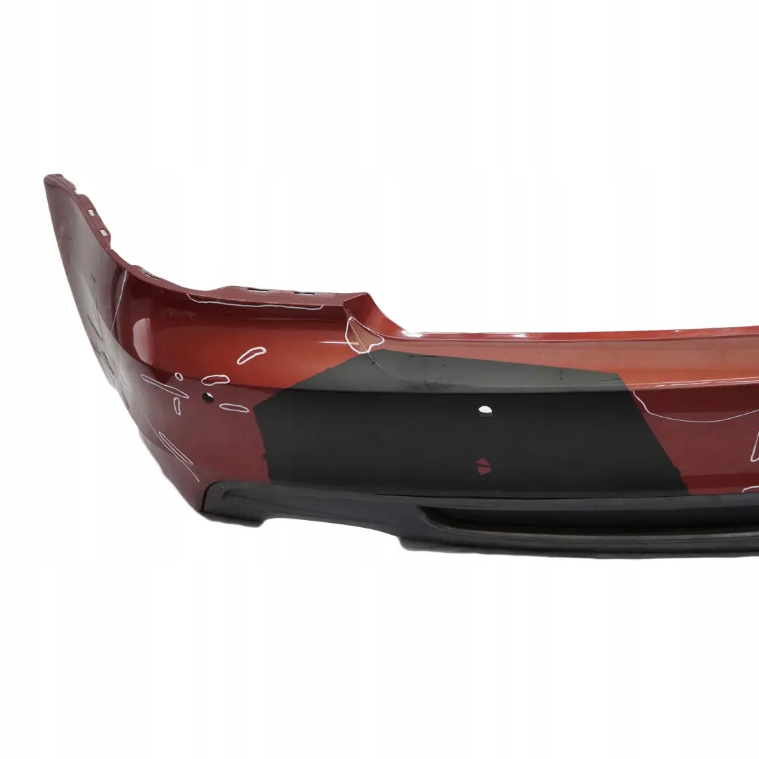 BMW 1 E82 E88 M Sport 1 Stossfänger Hinten PDC Sedonarot Rot Metallic - A79 - SKU 0036311-SED1 - Teilenummer 0036311