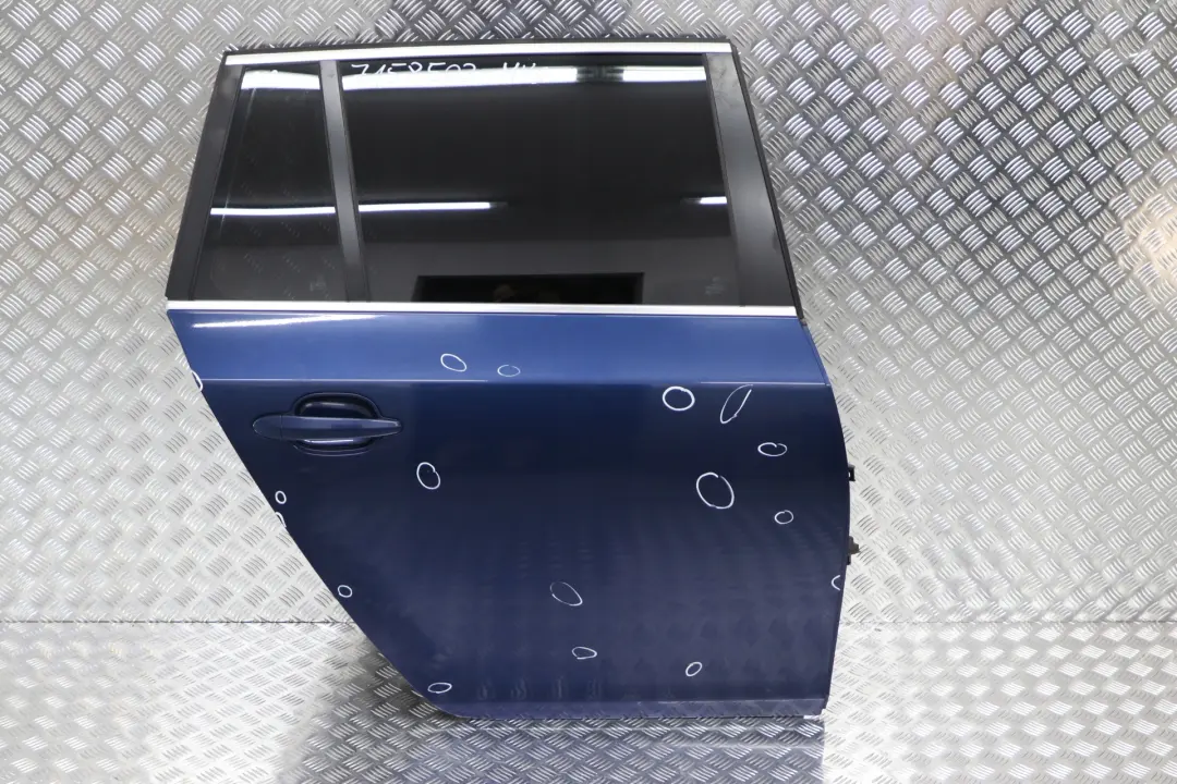Door Rear Right O/S Mysticblau Mystic Blue Metallic to BMW 5 Series E61 Touring with Part number 7158502 BMW 5 Series E61 Touring Door Rear Right O/S Mysticblau Mystic Blue Metallic - SKU 7158502-MYS - Part number 7158502